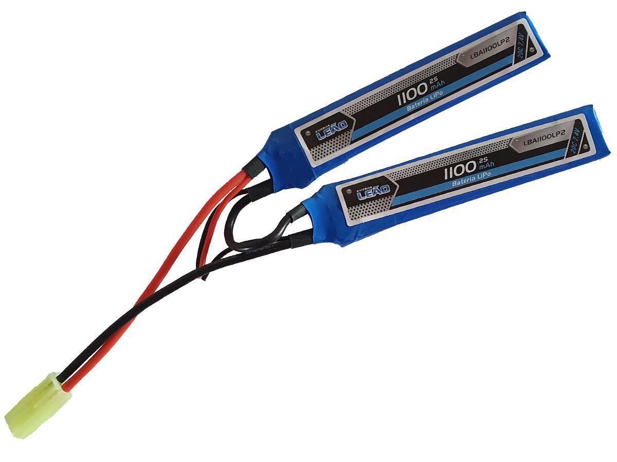 Miniatura Bateria Lipo 7.4V 1100 Mah 2 S 20 C Leão Modelismo