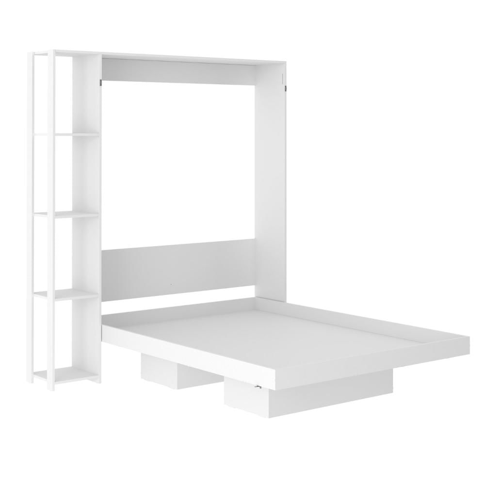 Miniatura Cama Articulada de Casal 4 Prateleiras 2 Nichos 178,5x193cm CM8014 Tecnomobili Branco