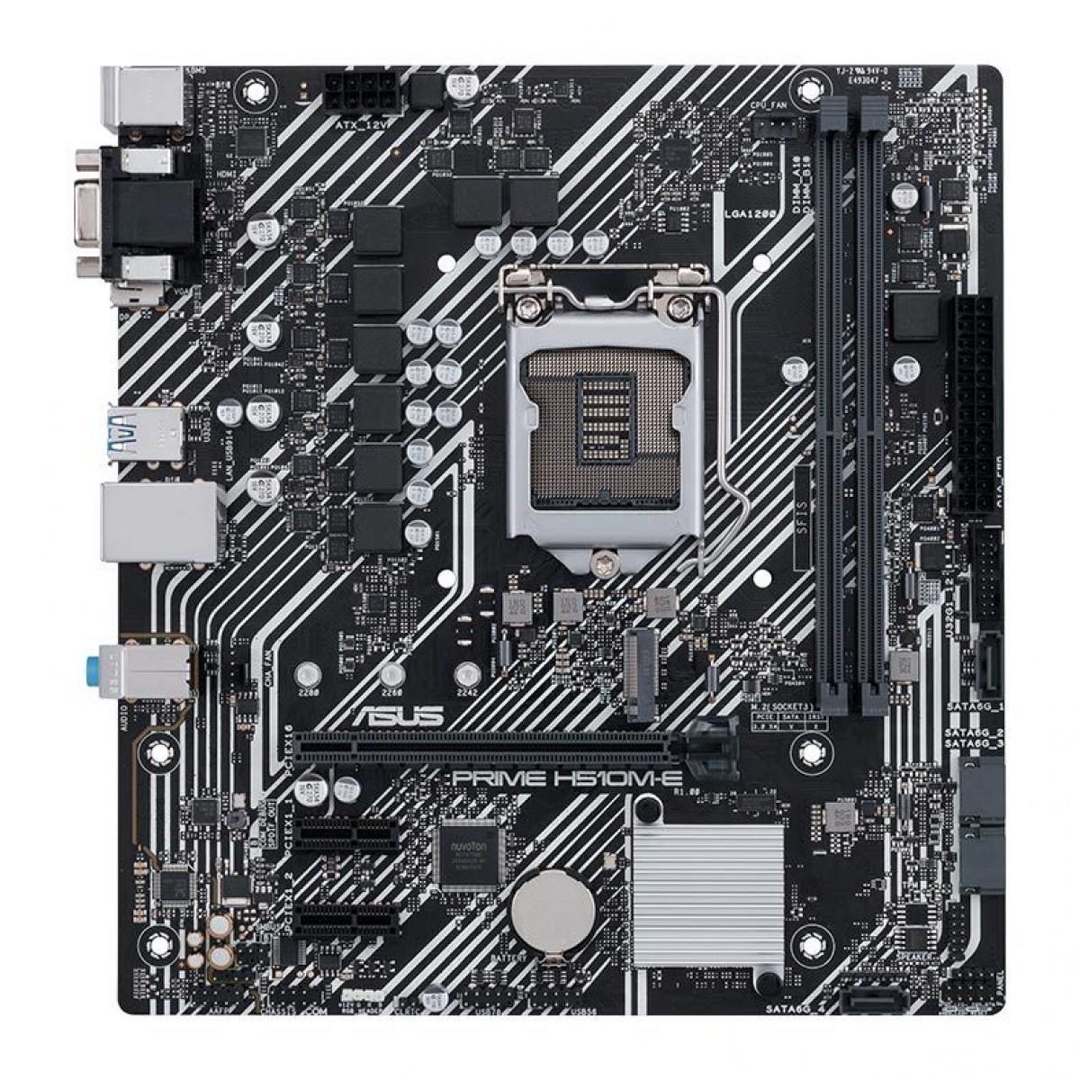 Miniatura Placa Mãe Asus Prime H510M-E, Chipset H510, Intel Lga 1200,