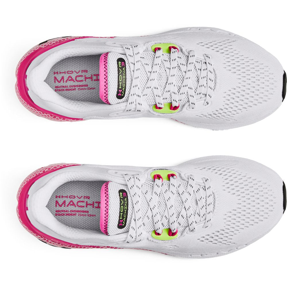 Miniatura Tênis de Corrida Feminino Under Armour Machina 3 34 Branco