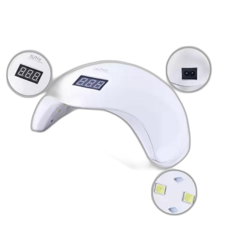 Miniatura Cabine Led Uv Digital 48W Bivolt Unhas Gel Acrigel 110V/220V