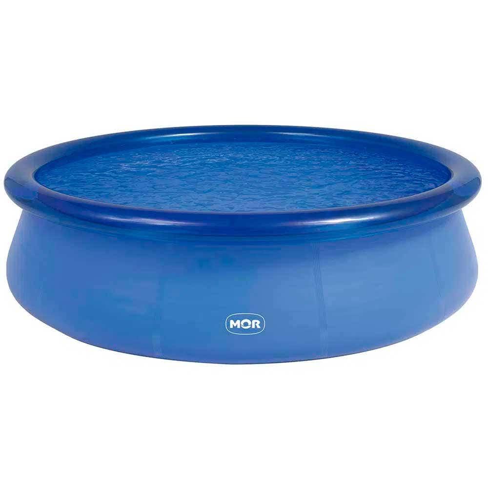 Miniatura Piscina Inflável Azul em PVC 4.600 Litros Redonda 1054 MOR