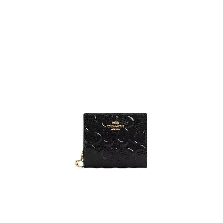 Miniatura Carteira Coach Snap Wallet In Signature Leather - Cv415 Pret