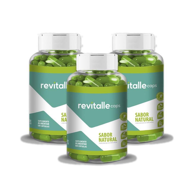 Miniatura Kit 3 Revitallecaps 500Mg 180 Cápsulas