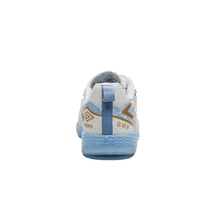 Miniatura Chuteira Futsal Umbro Pro 5 Bump Kintsugi - Bcoazuldou - BCO/AZUL/DOU