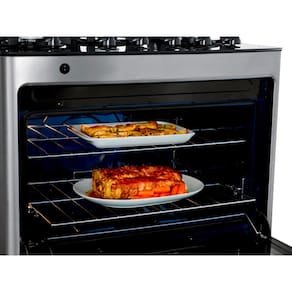 Miniatura Fogão Consul 5 Bocas CFS5VAR com Mesa de Vidro, Trempes de Ferro Fundido e Acendimento Automático Bivolt - Inox