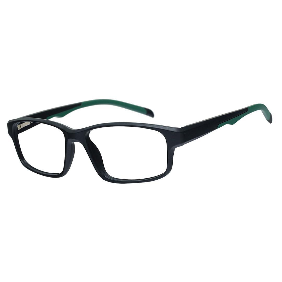 Miniatura Armação Óculos Grau Masculino Esportivo Verde 1307 preto - Verde - verde - Masculino - Óculos - Esportivo - Izaker - Grau