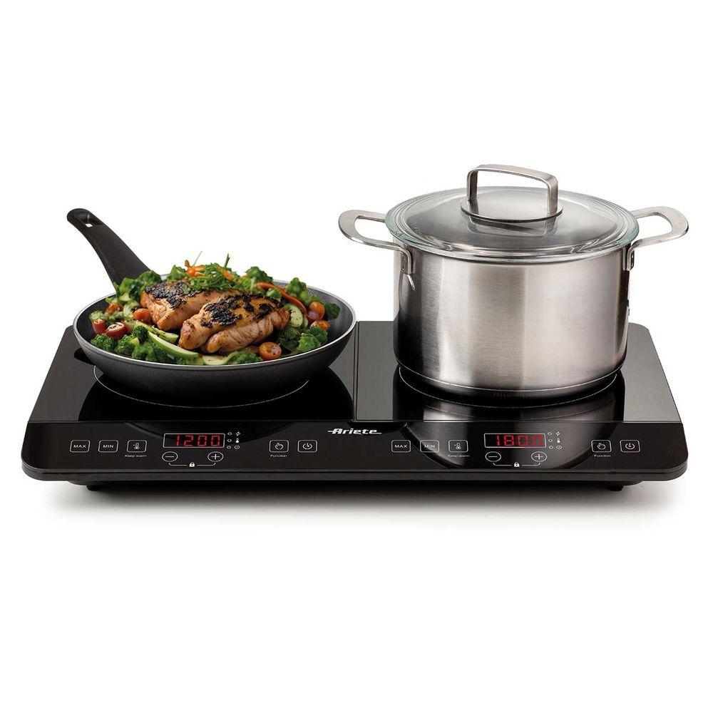 Miniatura Cooktop Elétrico Para Indução Com 2 Queimadores 127V Ariete