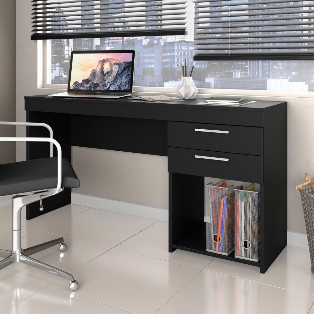 Miniatura Escrivaninha 2 Gavetas Office Notável Móveis Preto Tx