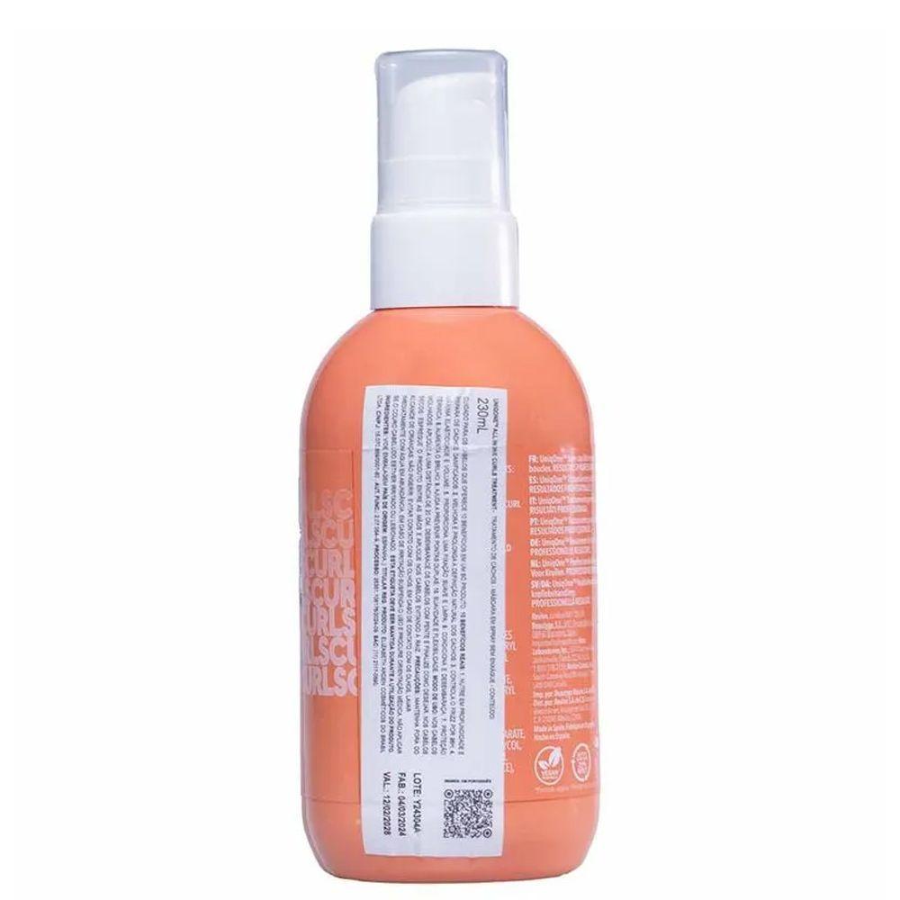 Miniatura Revlon Professional Uniq One Curls Treatment Máscara Em Spray Laranja 230ml