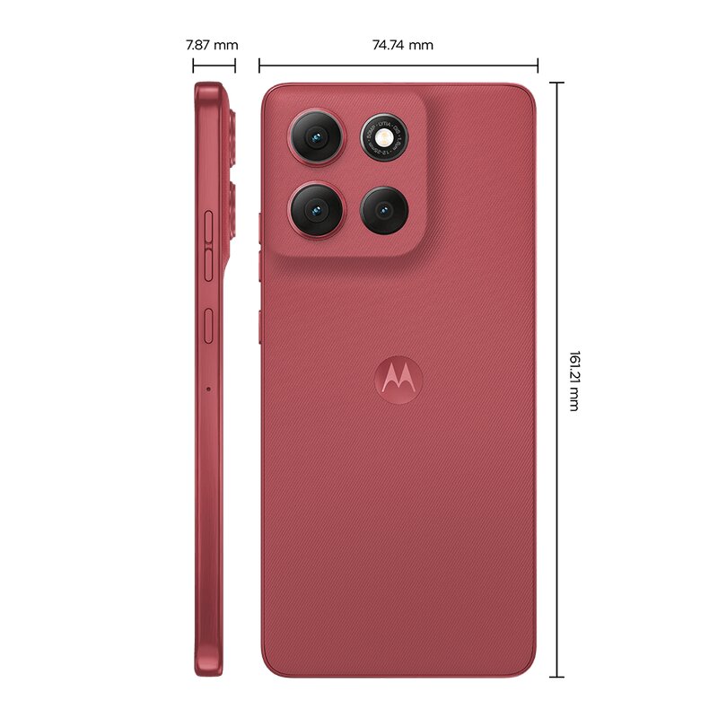 Miniatura Smartphone Motorola Moto G86 5G 256GB - Vermelho, 24GB (8GB RAM+16GB Ram Boost), Câmera 50MP, Tela 6,7" Edição Especial com Fone Moto Buds