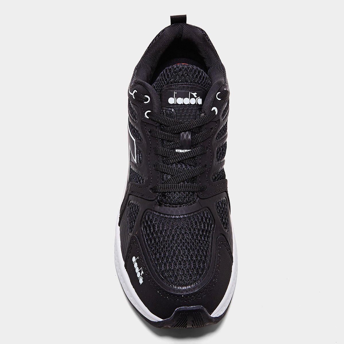 Miniatura Tênis Diadora Stratus II Preto+Vermelho - 39