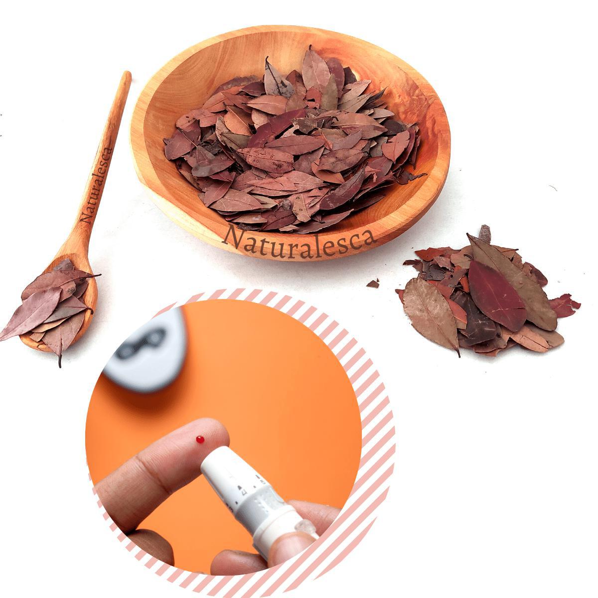 Miniatura Chá De Pedra Ume Caa 1Kg Insulina Vegetal Safra Nova