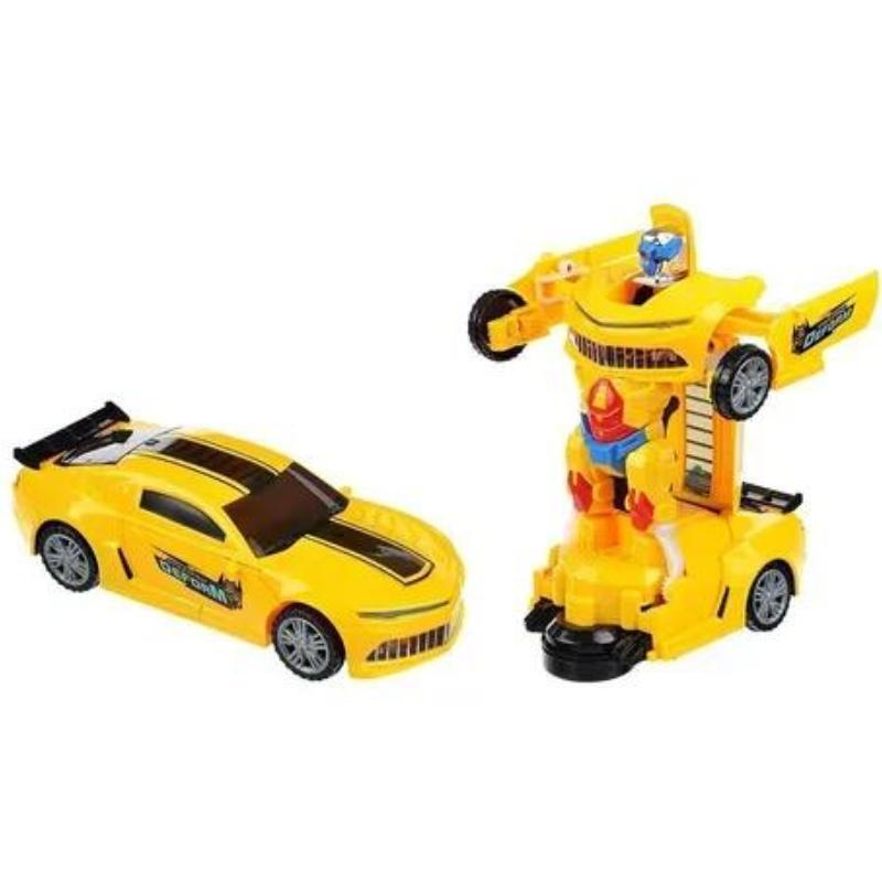 Miniatura Carro Camaro Amarelo Bate E Volta