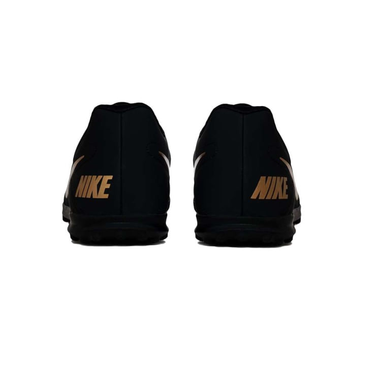 Miniatura Chuteira Suiço Nike Beco 2TF - PTO/DOURADO 39