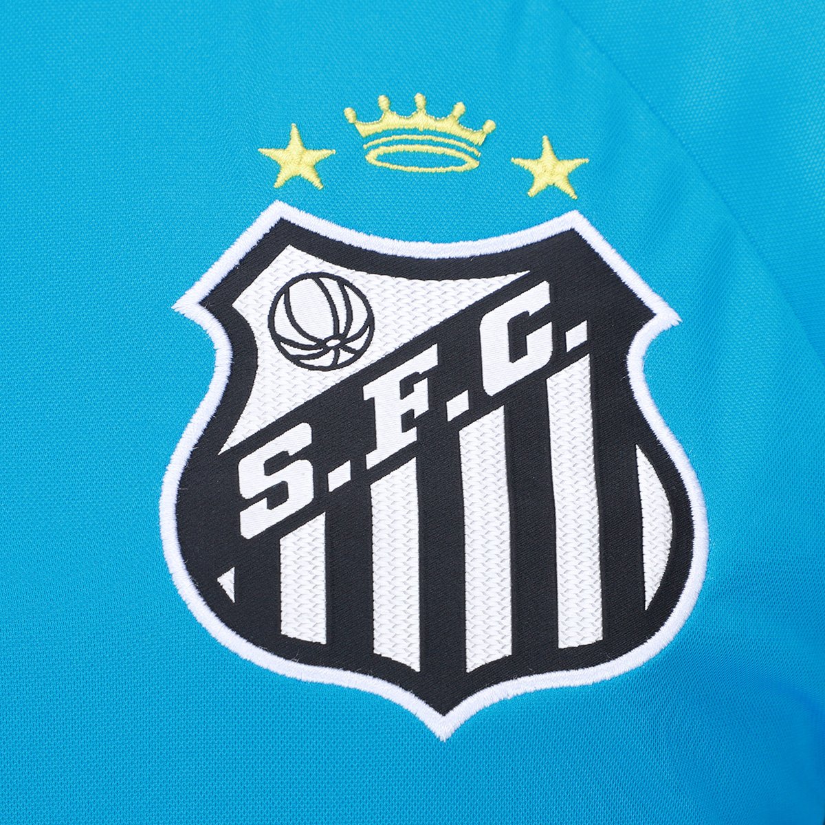 Miniatura Camisa Santos 25/26 Goleiro Umbro Masculina Azul+Preto - G