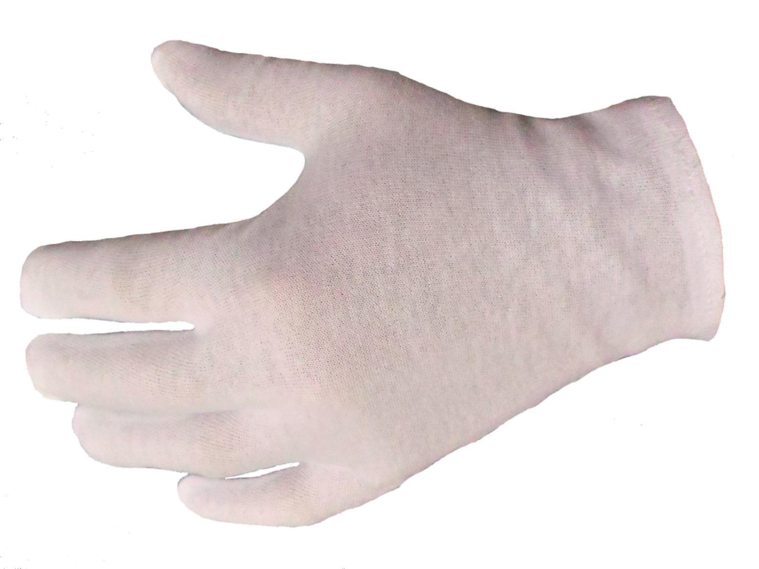 Miniatura Luva Algodão Branca 10 Pares Tamanho M Antialérgica Dermatite contato - Sensibilidade e tato - branco - luva Ambidestra - Absorção suor e umidade das m. - para alergia nas mãos - Luva para alérgicos