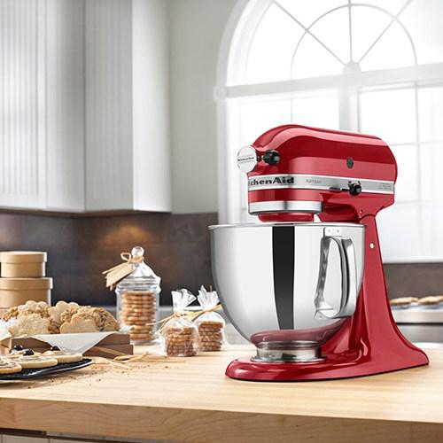 Miniatura Batedeira Kitchenaid 4,8L Stand Mixer Artisan Vermelha 127V