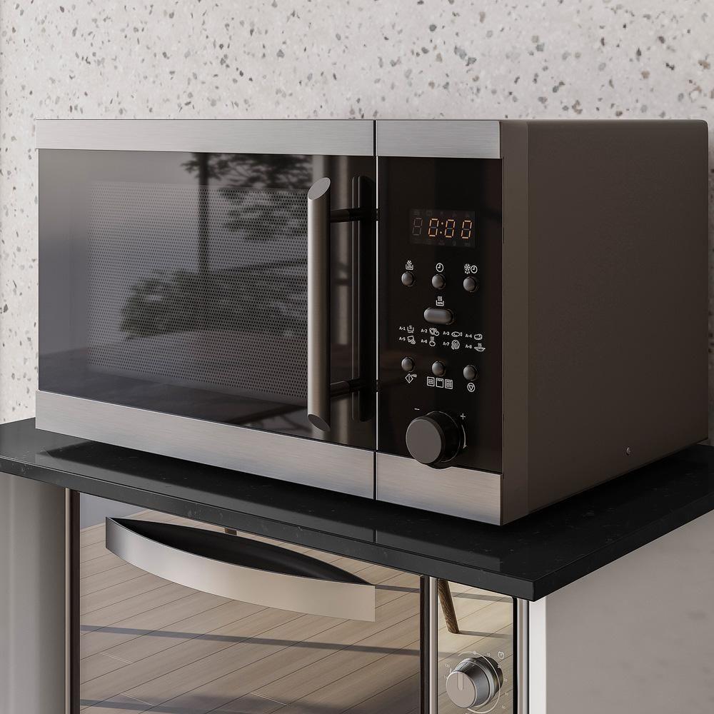 Miniatura Balcão Multiuso Isis 2 Portas Para Forno E Micro-ondas Branco - Nicioli Branco