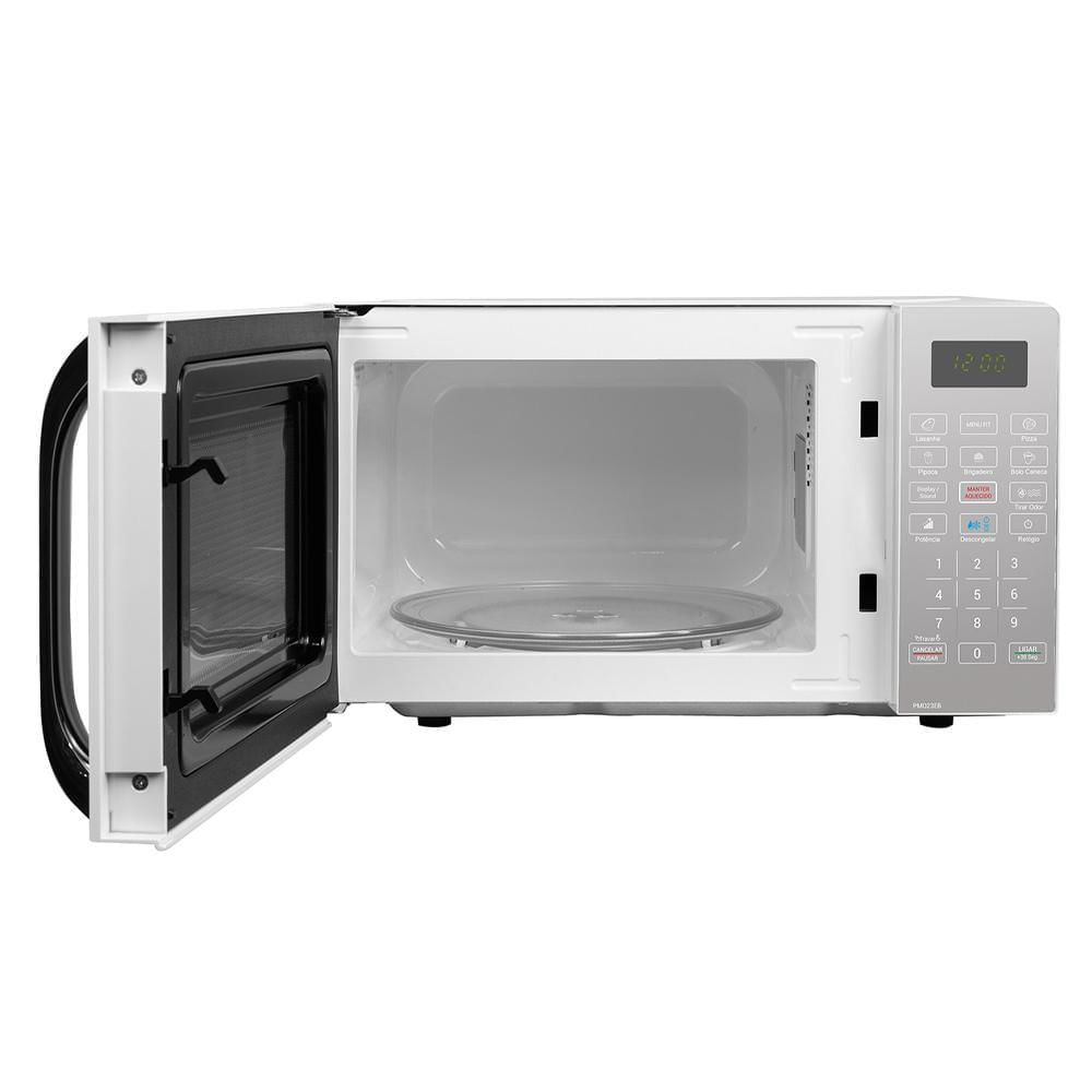 Micro-ondas 20 Litros Espelhado Philco Limpa Fácil PMO23EB Branca 127V 127V