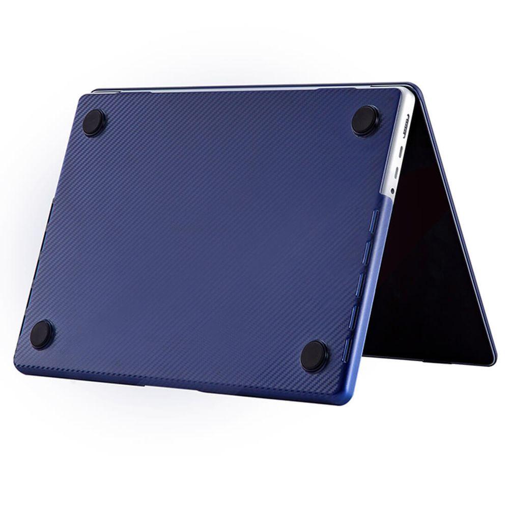 Miniatura Capa Fibra De Carbono Macbook Pro 13.3 Pol A2251 A2289 A2338 azul
