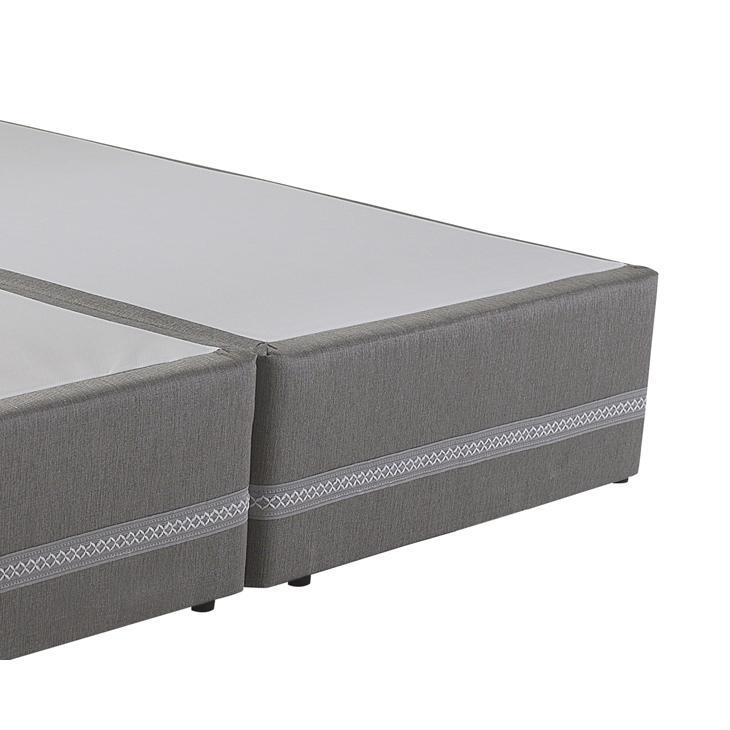 Miniatura Base Cama Box Queen Herval Comfort Master, 39x158x198 cm, Cinza