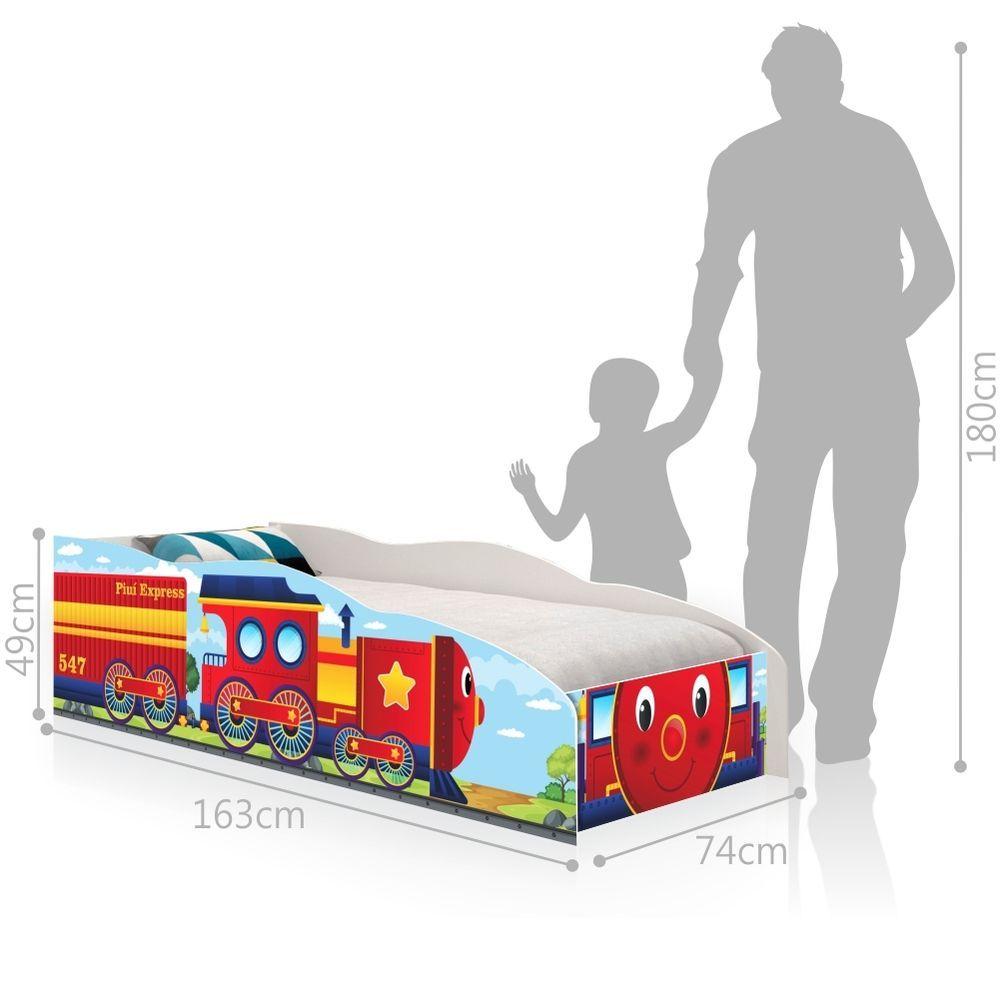Miniatura Cama Infantil Premium Kids Trem Piuí Express Com Colchão
