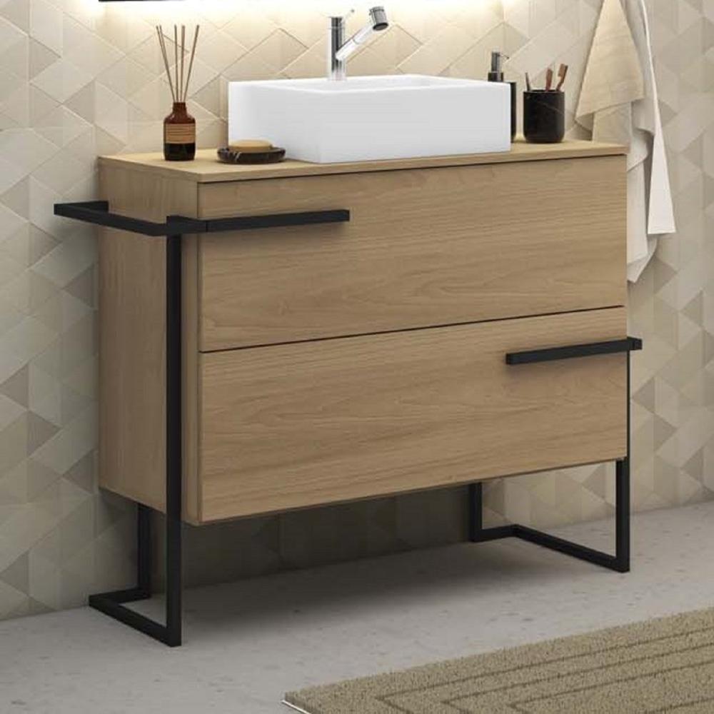 Miniatura Gabinete para Banheiro 3 Gavetas Viso Tea Móveis Bosi Tea