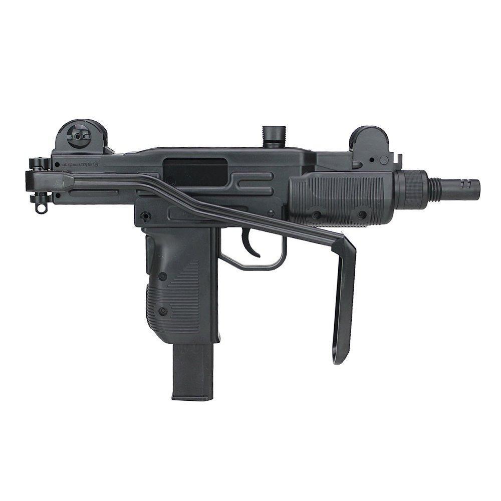 Rifle De Pressão Co2 Mini Uzi Polímero Blowback 4.5mm