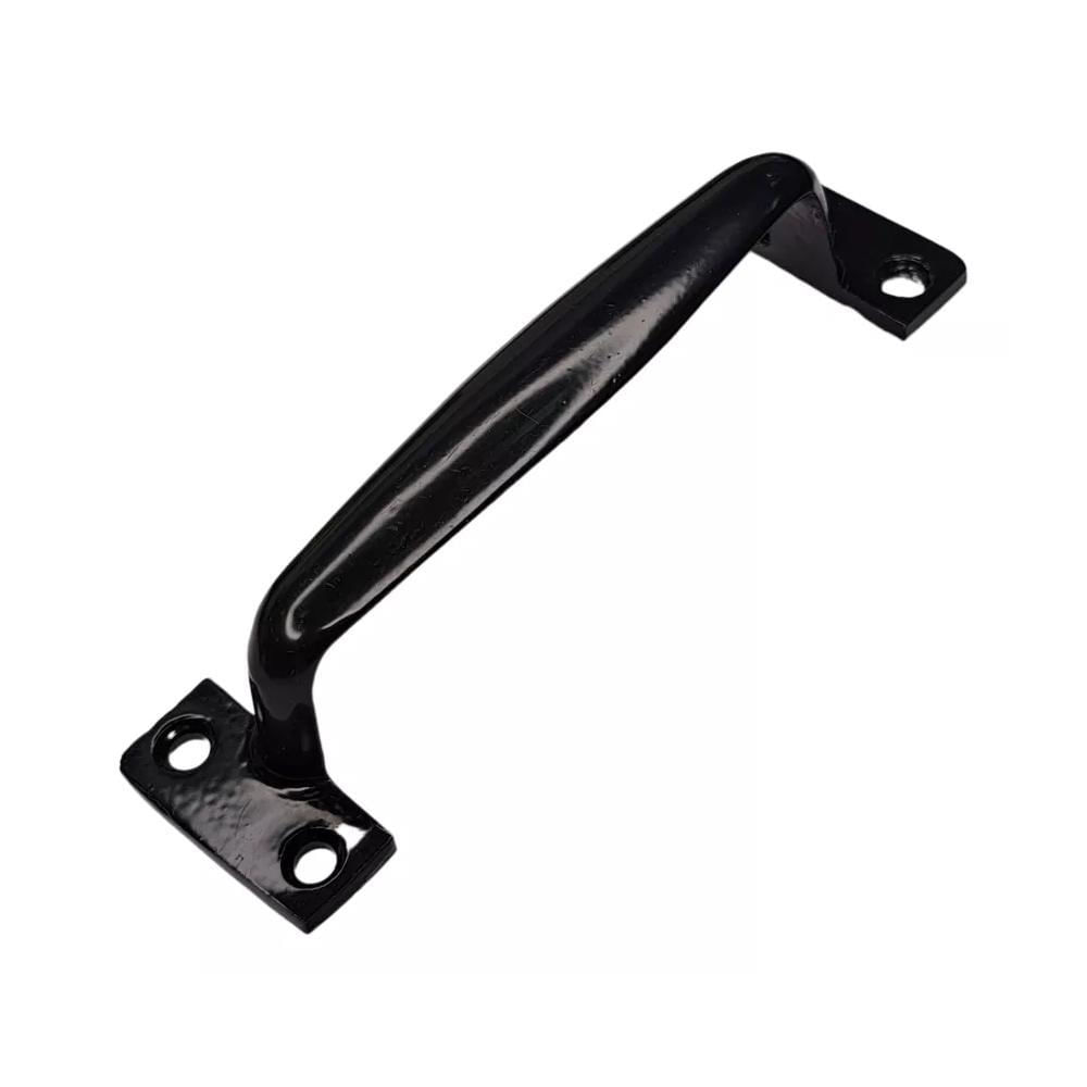 Miniatura Puxador Tipo Alça De Aço Porta Armário Gaveta 130Mm Preto