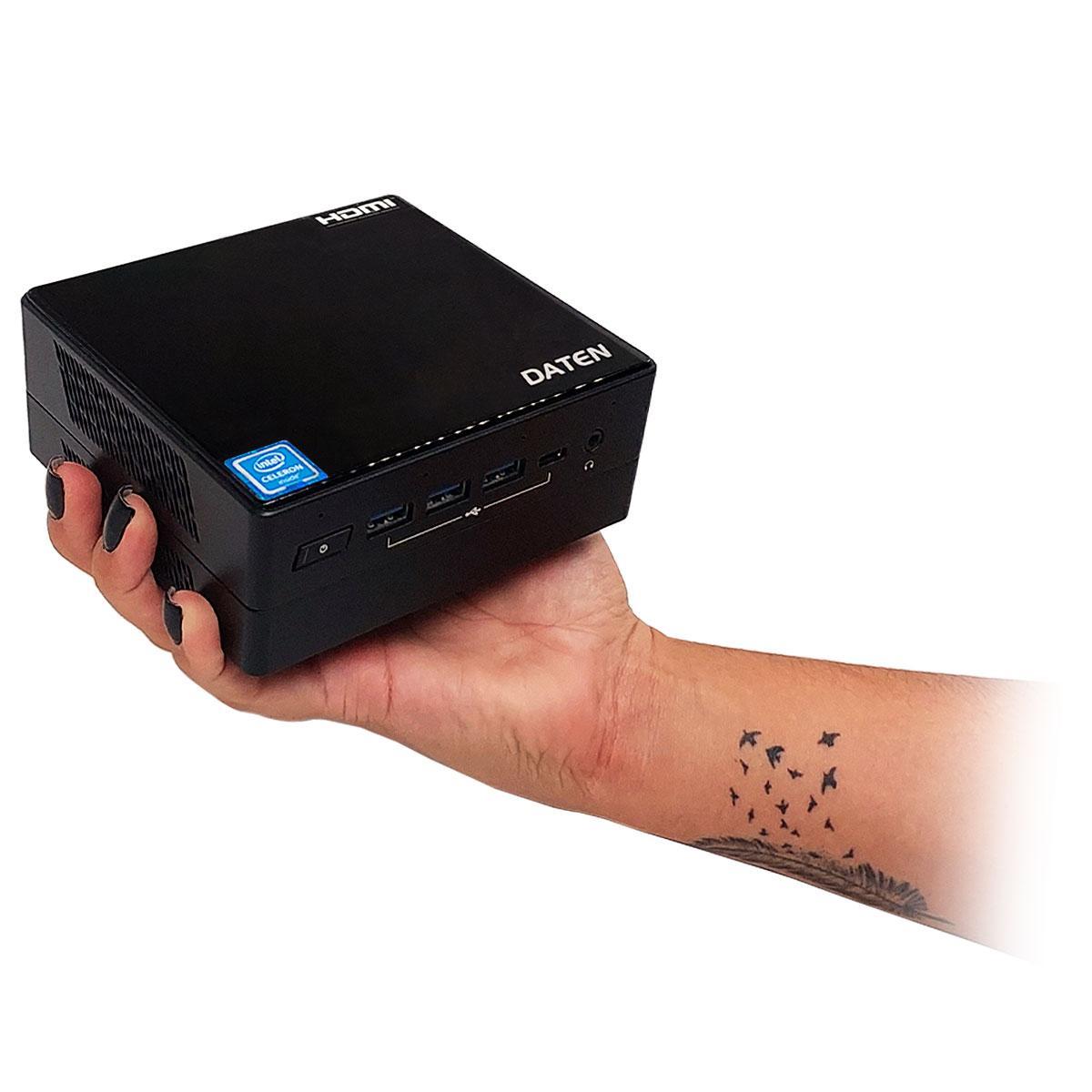 Miniatura Mini Pc Nuc Daten, Smartbox, Celeron, 8Gb, Ssd 256Gb, Dc3G-U
