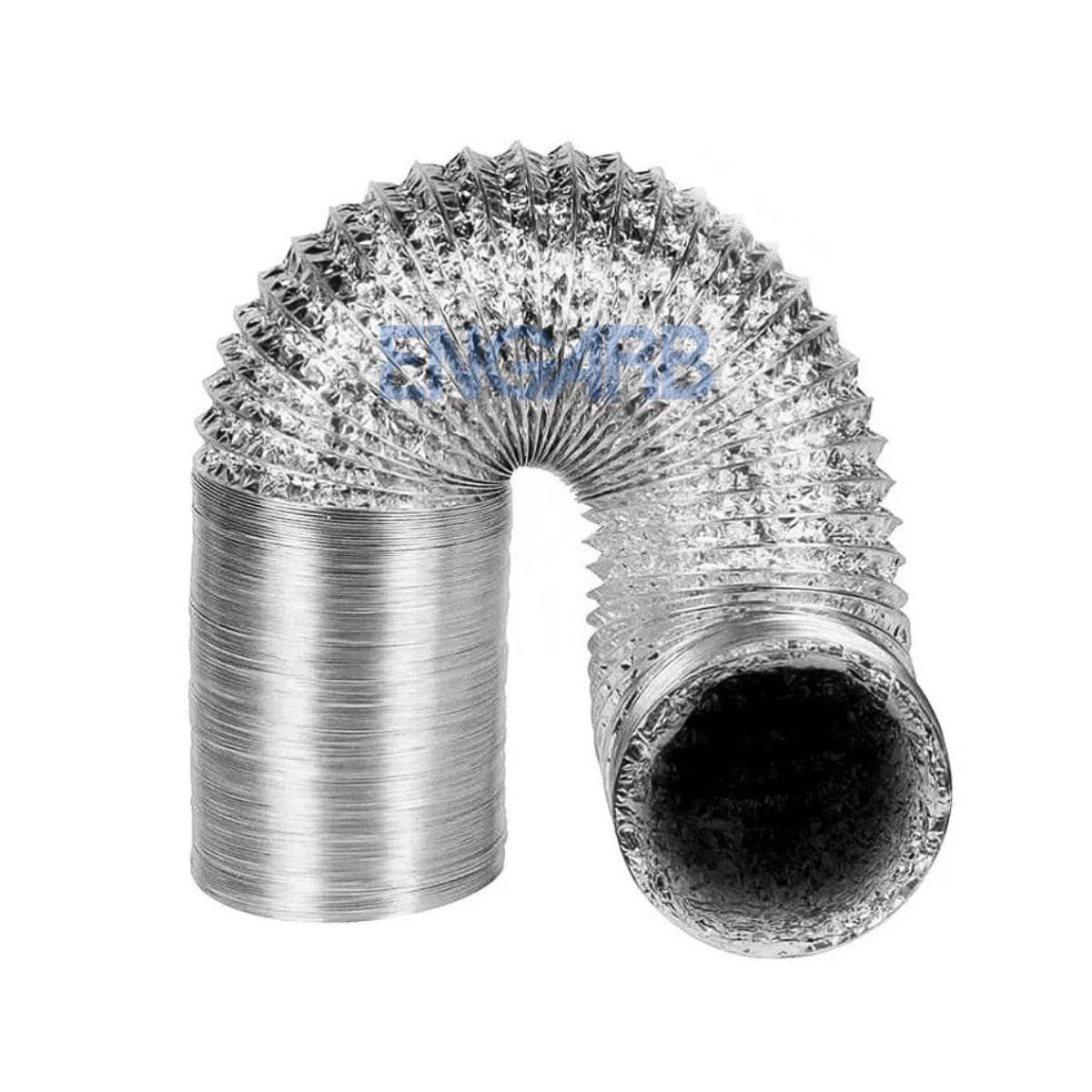 Miniatura Duto Flexível Alumínio 8 Pol X 10M 200Mm Ventilação Coifa