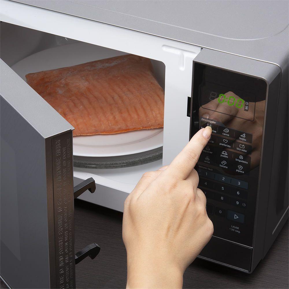 Micro-ondas Midea 20L Porta Espelhada Minuto Fácil Prata MRAE22 220V