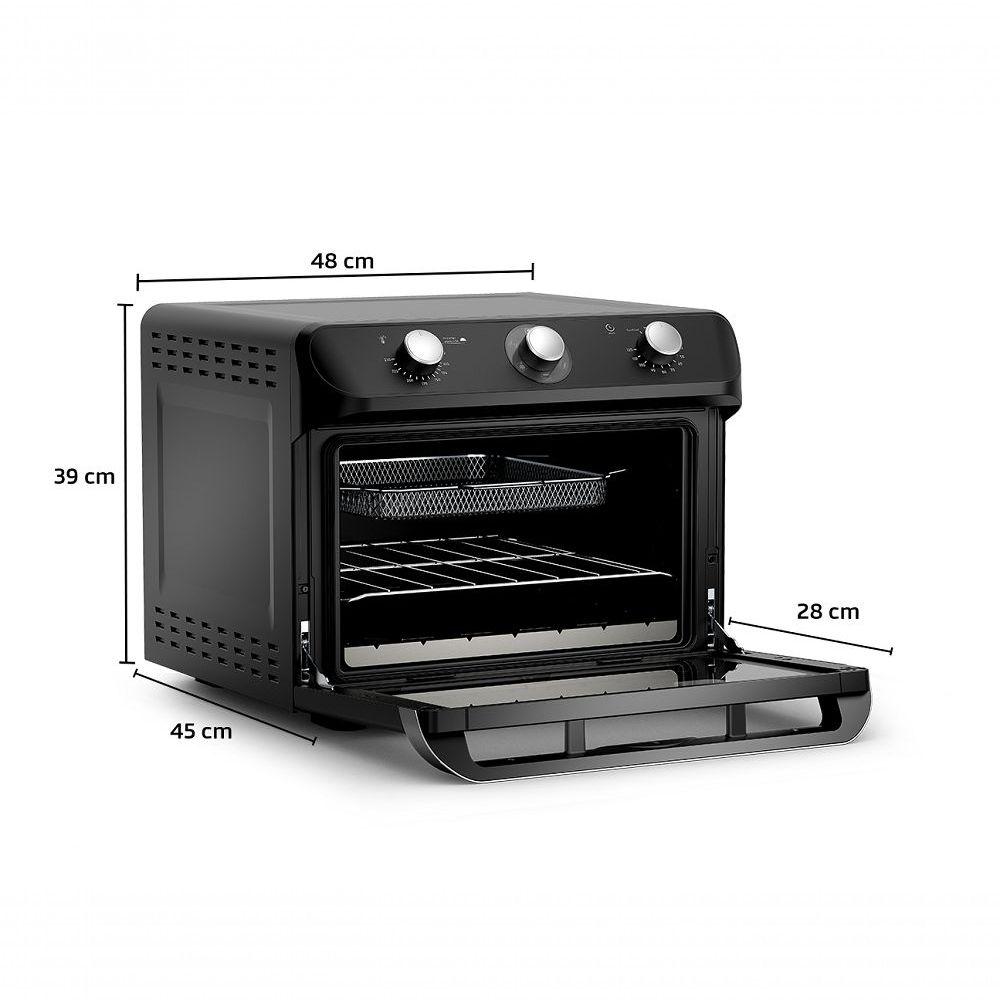 Miniatura Forno Elétrico De Bancada Mueller - 35 Litros - Air Forno Mfb35g Preto 110v