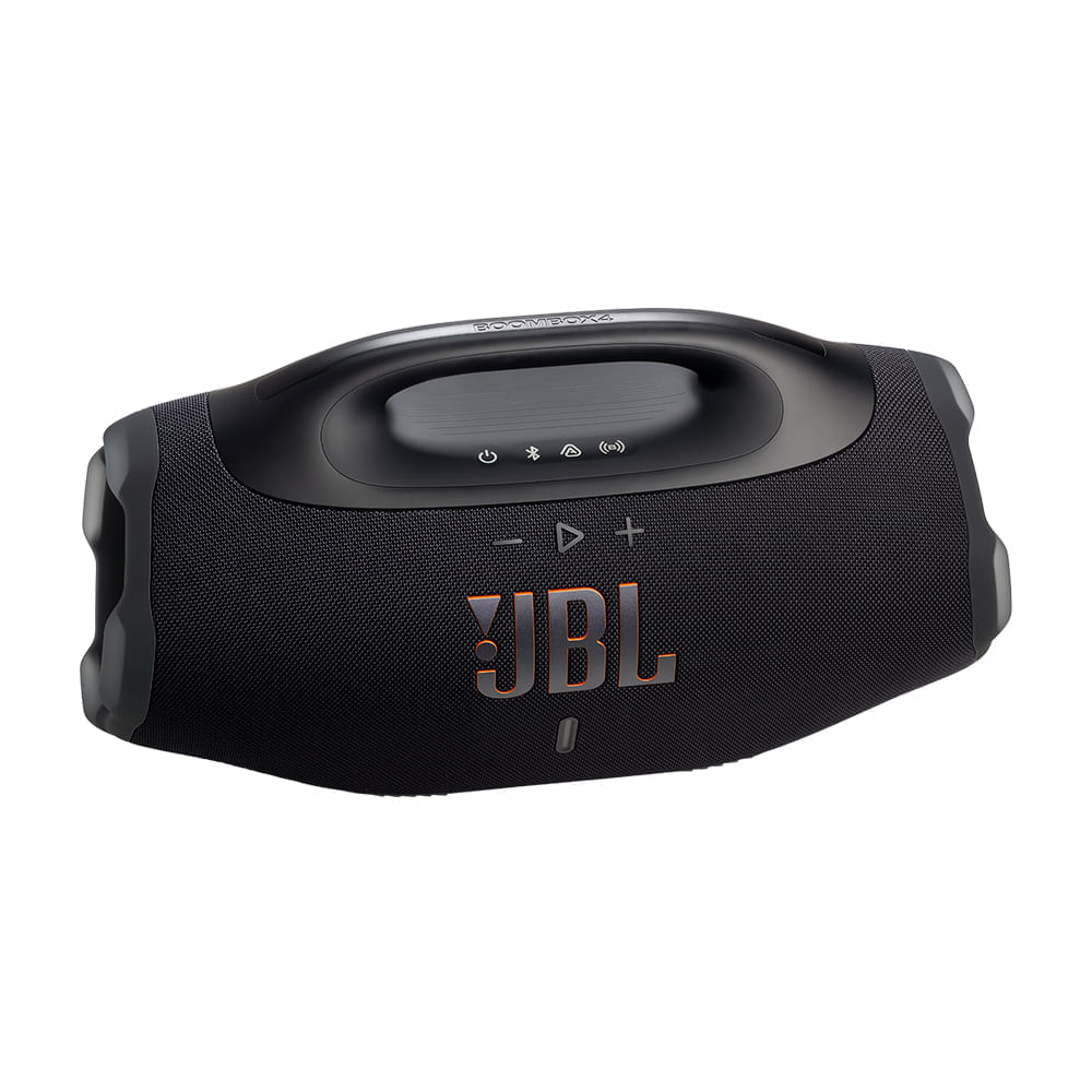 Caixa de Som Bluetooth JBL Boombox 4 Preta Até 34h de Reprodução, IP68 À prova d’Água e Resistente a Poeira, 210W Bivolt