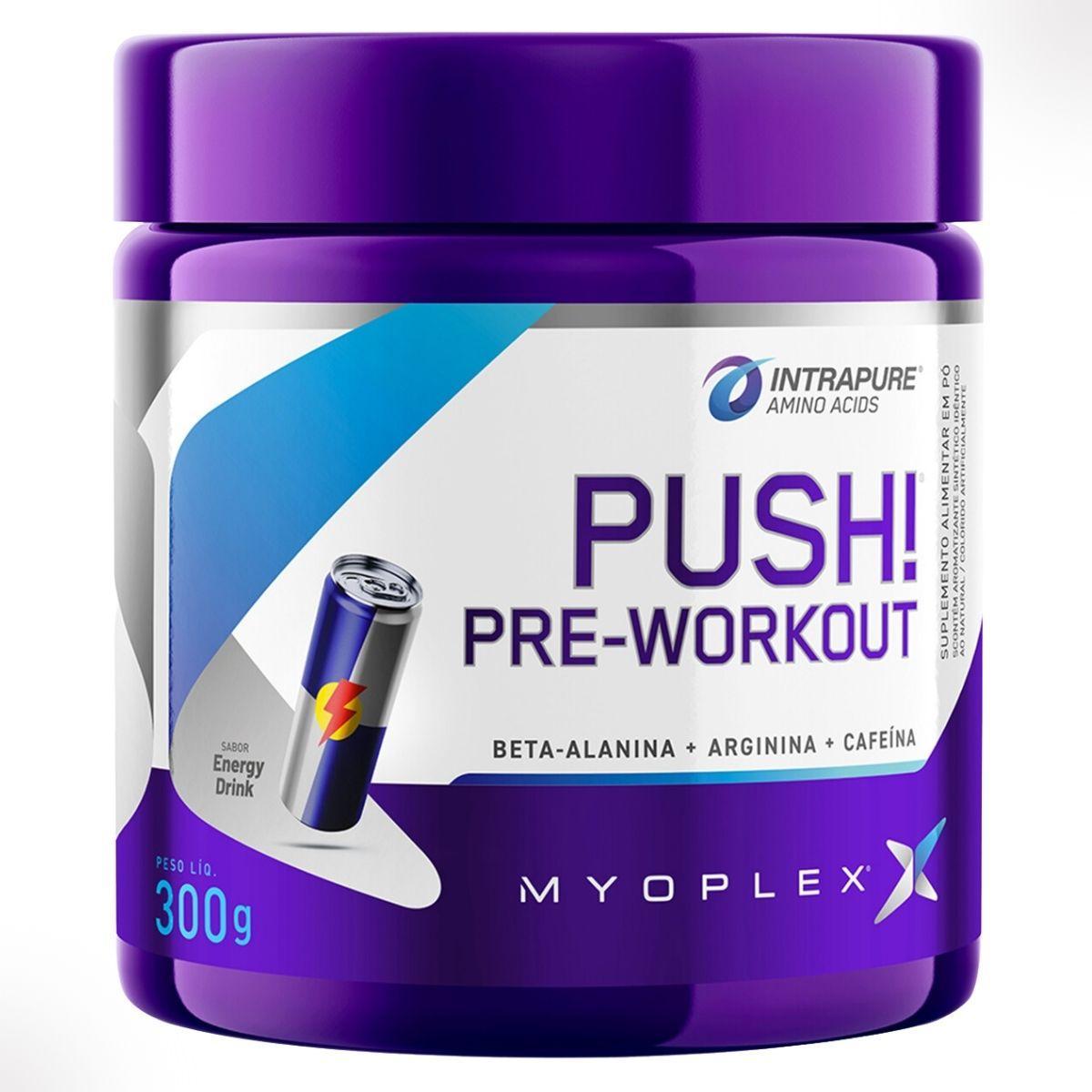 Miniatura Pre Workout Push Cafeina Beta 300G Energy Drink Myoplex