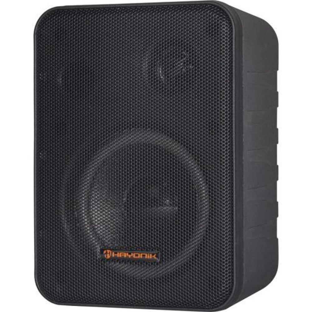 Miniatura Caixa Acústica Com Trafo 70v(10w) Ambience Line Msb60nc Preta Hayonik - Par / 2 [f003]