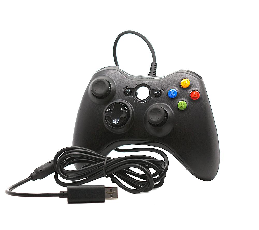 Miniatura Controle Xbox 360 Com Fio E Pc Slim Joystick