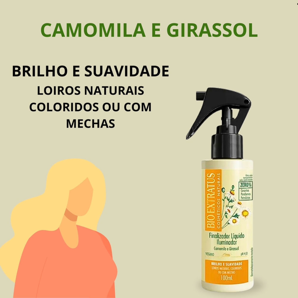 Miniatura Finalizador Spray Bio Extratus Camomila 100ml