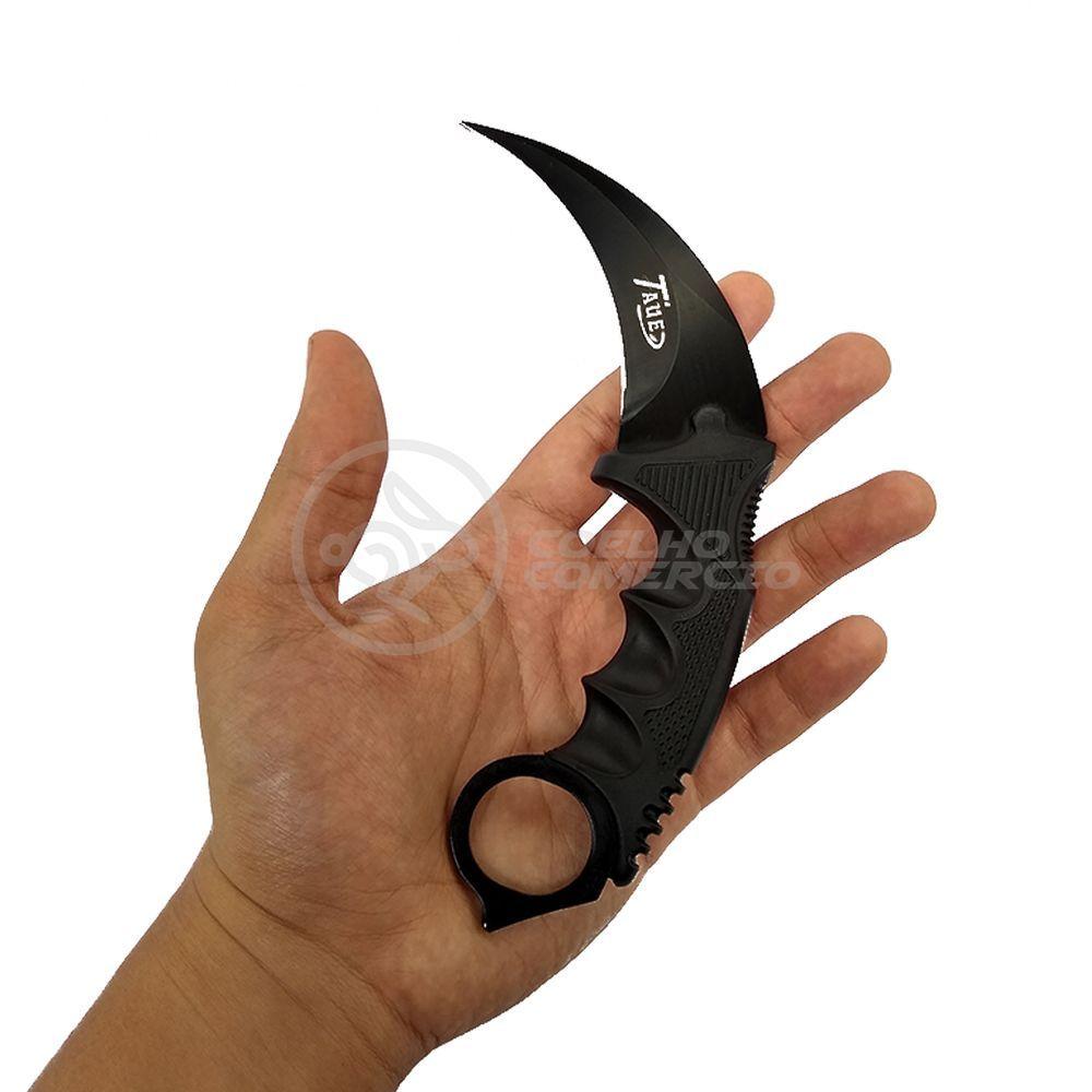 Miniatura Knife Black Karambit Preto Inox Counter Strike