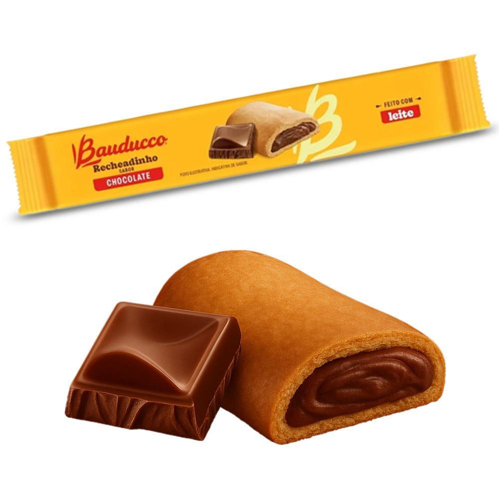 Biscoito Recheadinho Bauducco Chocolate Kit 10 Pacotes 108G