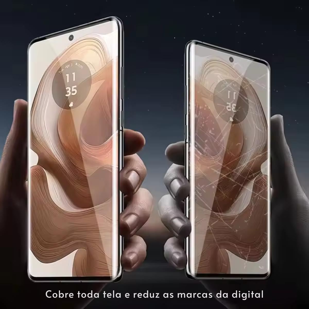 Miniatura Película Para Moto Edge 60 Pro Hidrogel Flexível 2 Unidades