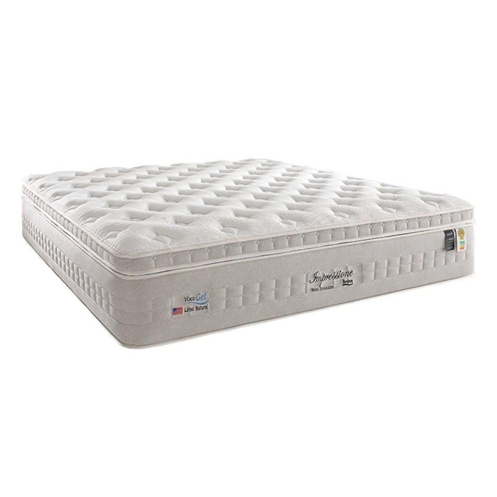 Miniatura Colchão King Espuma Látex Molas Ensacadas Masterpocket Visco Euro Pillow (193x203x42) - Anjos