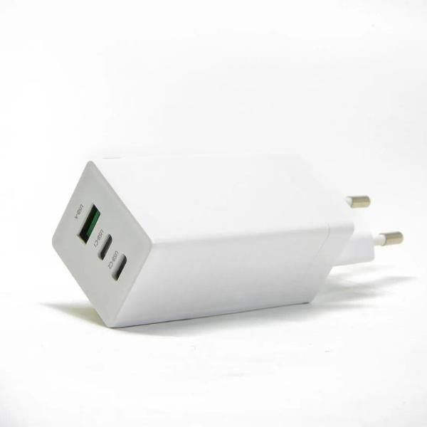 Miniatura Carregador Rápido Gan 65W Quick Charger 3 Portas