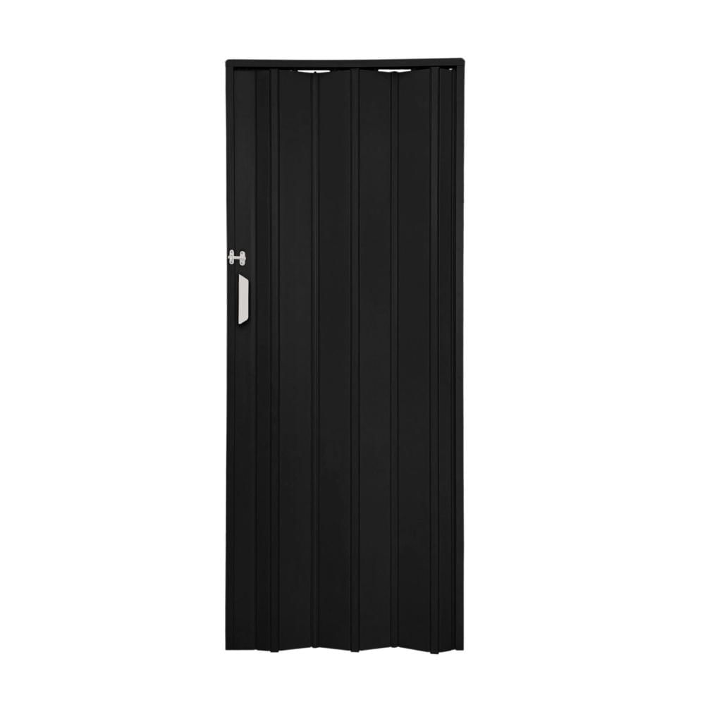 Miniatura Porta Sanfonada PVC 210x0,62cm Bariri Preto