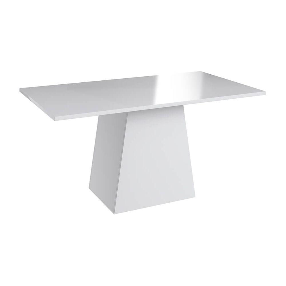 Miniatura Conjunto Mesa Com Base 6 Cadeiras Mdf Branco E Preto