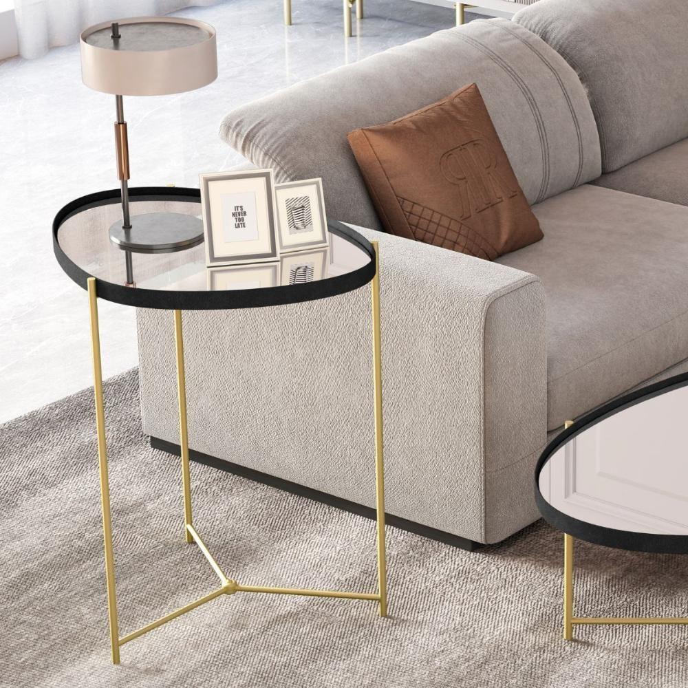 Miniatura Mesa De Apoio Monterrey Preto Dourado