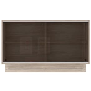 Miniatura Cozinha Completa Bartira Amazonita com 8 Portas, 1 Gaveta e 4 Prateleiras - 280cm de largura - Carvalho/Thassos Carvalho/Thassos