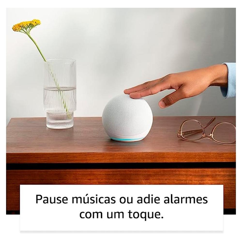 Miniatura Echo Dot 5ª geração Amazon, com Alexa, Smart Speaker, Branco - B09B8XVSDP