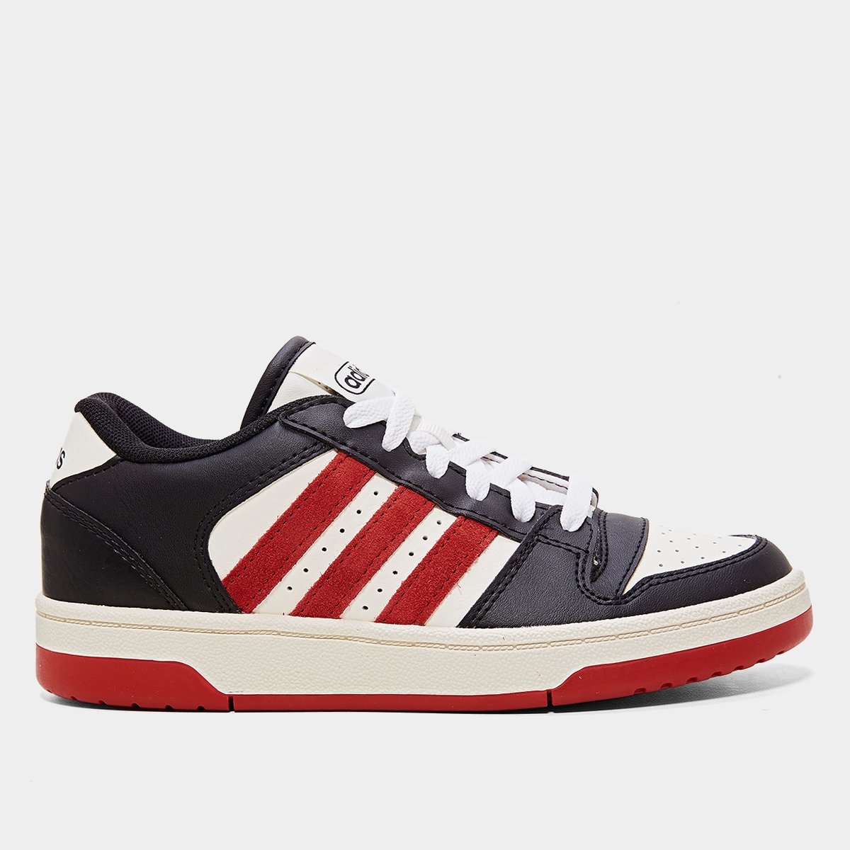 Miniatura Tênis infantil Adidas Break Start Preto+Vermelho - 33